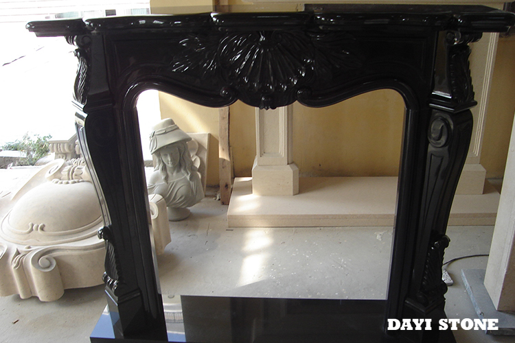 Shanxi Black Granite Stone Fireplace - Dayi Stone